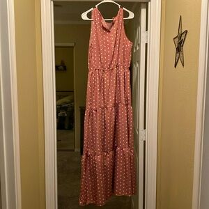 Pink polka dot dress. Brand new.
